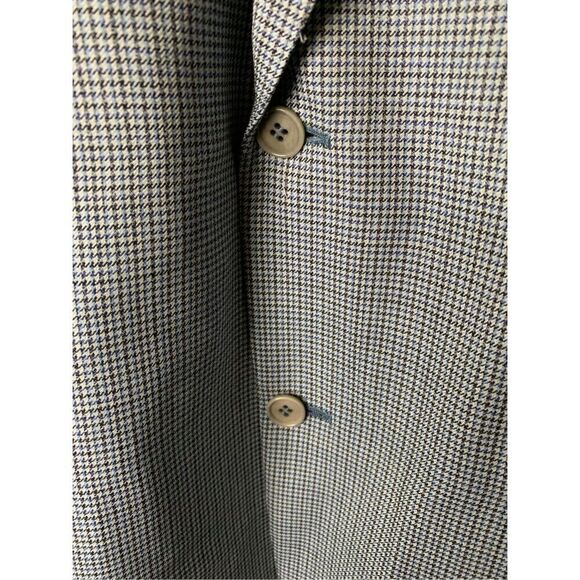 Canali 100% wool blazer suit jacket patterned double vented men's size 52 - Picture 4 of 6